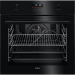 AEG 6000 BPK556260B SteamBake Pyrolytic Built-In Electric Single Oven Black
