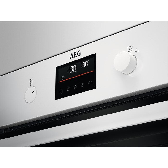 aeg-6000-series-beb335061w-surround-cook-electric-single-built-in-oven-with-retractable-dials-in-white-1158901242 AEG 6000 Series BEB335061W Surround Cook Electric Single Built in Oven with Retractable Dials in White - Image 2