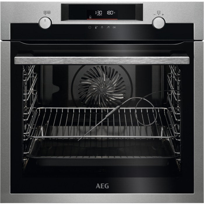 aeg-6000-series-bpe556060m-steam-bake-electric-single-built-in-oven-with-retractable-dials-in-steinless-steel-1158875490 AEG 6000 Series BPE556060M Steam Bake Electric Single Built in Oven with Retractable Dials in Steinless Steel - Image 1
