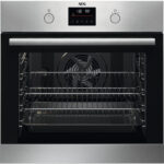 AEG 6000 Series BPS355061M Steam Bake Electric Single Built in Oven with Retractable Dials in Stainless Steel