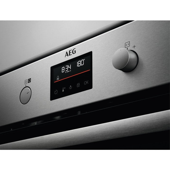 aeg-6000-series-bps355061m-steam-bake-electric-single-built-in-oven-with-retractable-dials-in-stainless-steel-1158875532 AEG 6000 Series BPS355061M Steam Bake Electric Single Built in Oven with Retractable Dials in Stainless Steel - Image 2