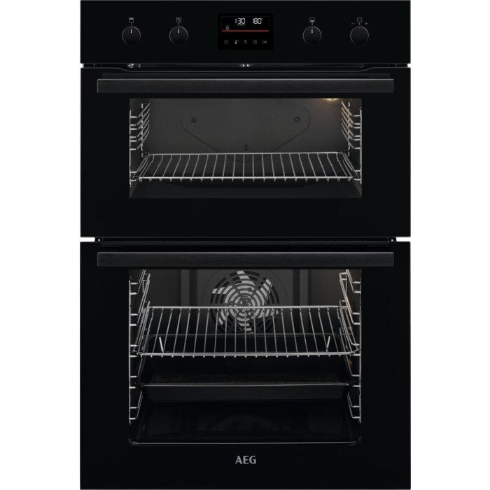 aeg-6000-series-dcb535060b-surround-cook-electric-built-in-double-oven-black-1158564209 AEG 6000 Series DCB535060B Surround Cook Electric Built In Double Oven Black - Image 1