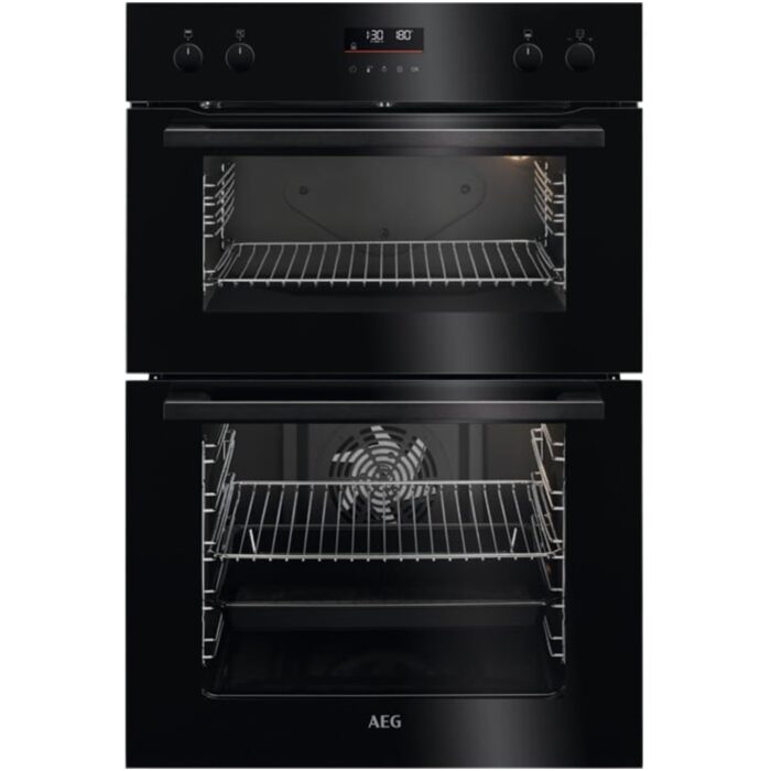 AEG 6000 Series DCE531160B Surround Cook Electric Built In Double Oven in Black - Image 1