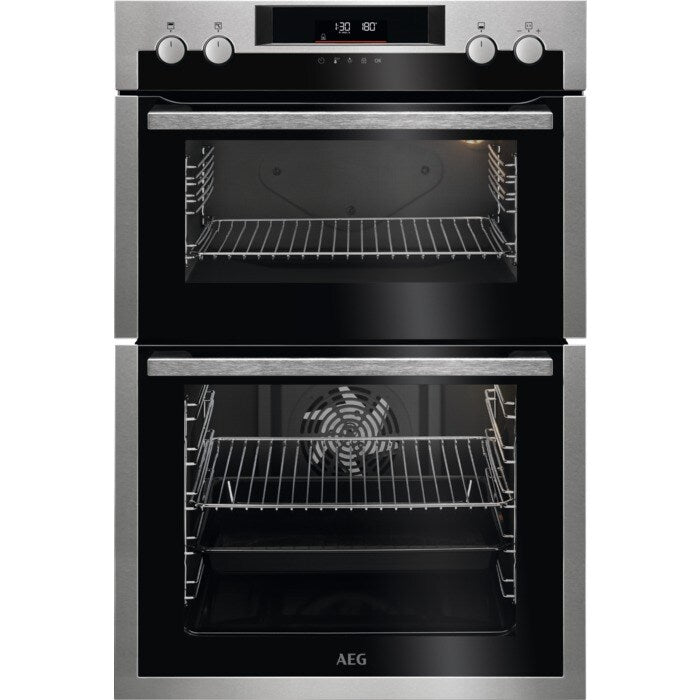 aeg-6000-series-dcs531160m-surround-cook-electric-built-in-double-oven-in-stainless-steel-1158550052 AEG 6000 Series DCS531160M Surround Cook Electric Built in Double Oven in Stainless Steel - Image 1