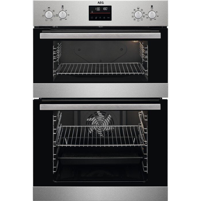 aeg-6000-serires-dcb535060m-surround-cook-electric-built-in-double-oven-stainless-steel-1158550048 AEG 6000 Serires DCB535060M Surround Cook Electric Built in Double Oven Stainless Steel - Image 1