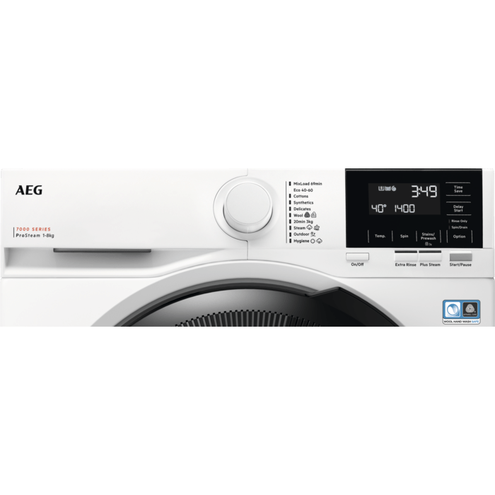 aeg-7000-prosteam-lfr71864b-8kg-1600-spin-washing-machine-1082384914 AEG 7000 ProSteam LFR71864B 8kg 1600 Spin Washing Machine - Image 2