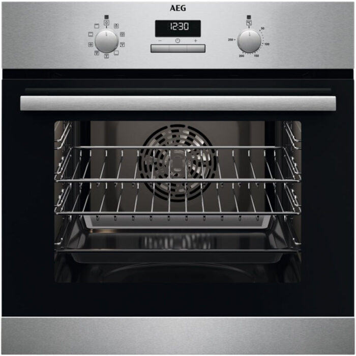 AEG BCX23101EM 59.4cm Built In Electric Single Oven Stainless - Image 1