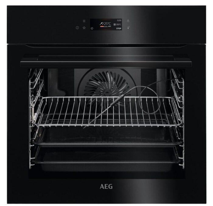 AEG BPK748380B 59.5cm Built In Electric Single Oven - Black - Image 1