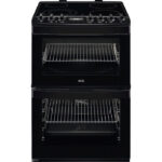 AEG CCB6741ACB Steam Bake 60cm Freestanding Electric Cooker with Ceramic Hob in Black