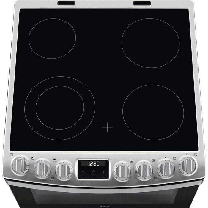 aeg-ccb6741acm-6000-series-steam-bake-60cm-freestanding-electric-cooker-with-ceramic-hob-in-stainless-steel-1161191080 AEG CCB6741ACM 6000 Series Steam Bake 60cm Freestanding Electric Cooker with Ceramic Hob in Stainless Steel - Image 2