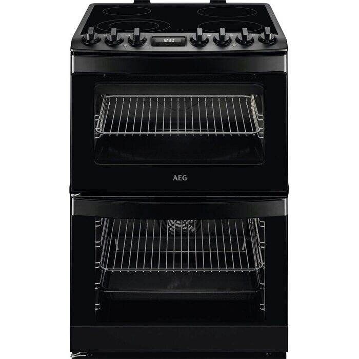 aeg-ccb6741mcb-6000-series-steam-bake-60cm-freestanding-electric-cooker-with-ceramic-hob-in-black-1161389581 AEG CCB6741MCB 6000 Series Steam Bake 60cm Freestanding Electric Cooker with Ceramic Hob in Black - Image 1