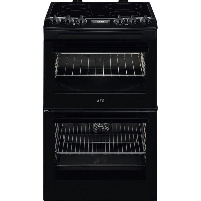 aeg-ccx1530acb-5000-series-surround-cook-55cm-freestanding-electric-cooker-with-ceramic-hob-in-black-1161191081 AEG CCX1530ACB 5000 Series Surround Cook 55cm Freestanding Electric Cooker with Ceramic Hob in Black - Image 1