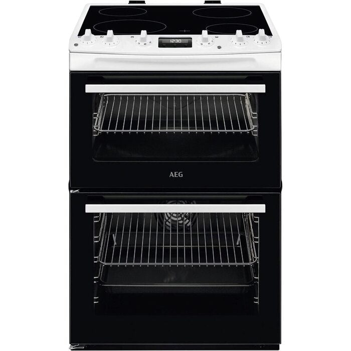 aeg-ccx6540acw-5000-series-surround-cook-60cm-freestanding-electric-cooker-with-ceramic-hob-in-white-1161191101 AEG CCX6540ACW 5000 Series Surround Cook 60cm Freestanding Electric Cooker with Ceramic Hob in White - Image 1