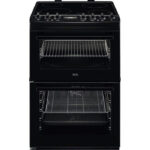 AEG CCX6740ACB 6000 Sreries Steam Bake 60cm Freestanding Electric Cooker with Ceramic Hob in Black