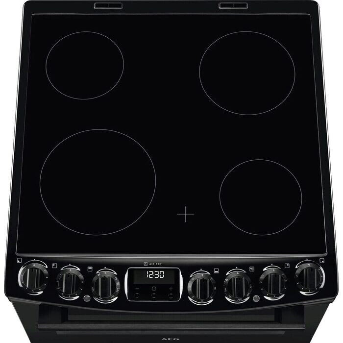 aeg-ccx6740acb-6000-sreries-steam-bake-60cm-freestanding-electric-cooker-with-ceramic-hob-in-black-1161181375 AEG CCX6740ACB 6000 Sreries Steam Bake 60cm Freestanding Electric Cooker with Ceramic Hob in Black - Image 2