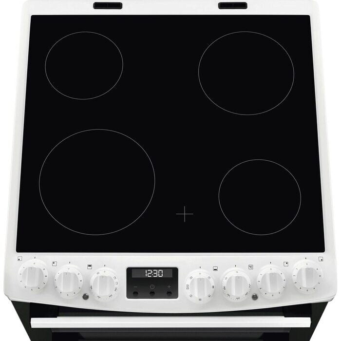 aeg-ccx6740acw-6000-series-steam-bake-60cm-freestanding-electric-cooker-with-ceramic-hob-in-white-1161181378 AEG CCX6740ACW 6000 Series Steam Bake 60cm Freestanding Electric Cooker with Ceramic Hob in White - Image 2