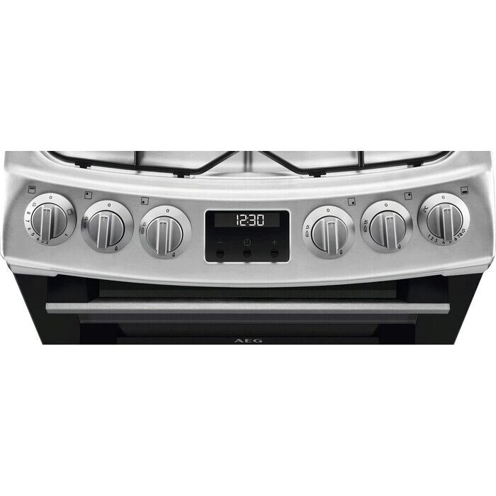 aeg-cgx1130acm-55cm-freestanding-gas-cooker-with-double-oven-in-stainless-steel-1161389602 AEG CGX1130ACM 55cm Freestanding Gas Cooker with Double Oven in Stainless Steel - Image 3