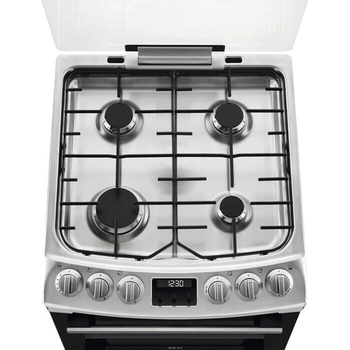 aeg-cgx1130acm-55cm-freestanding-gas-cooker-with-double-oven-in-stainless-steel-1161389604 AEG CGX1130ACM 55cm Freestanding Gas Cooker with Double Oven in Stainless Steel - Image 2