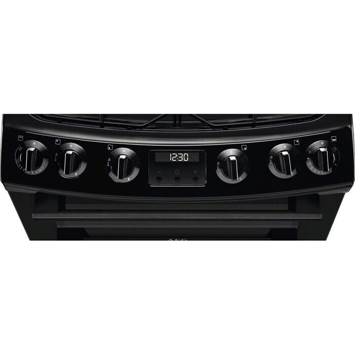 aeg-cgx6130acb-60cm-freestanding-gas-cooker-with-double-oven-in-1160976572 AEG CGX6130ACB 60cm Freestanding Gas Cooker with Double Oven in Black - Image 2