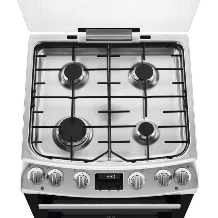 aeg-cgx6130acm-60cm-freestanding-gas-cooker-with-double-oven-in-stainless-steel-1160170667 AEG CGX6130ACM 60cm Freestanding Gas Cooker with Double Oven in Stainless Steel - Image 2