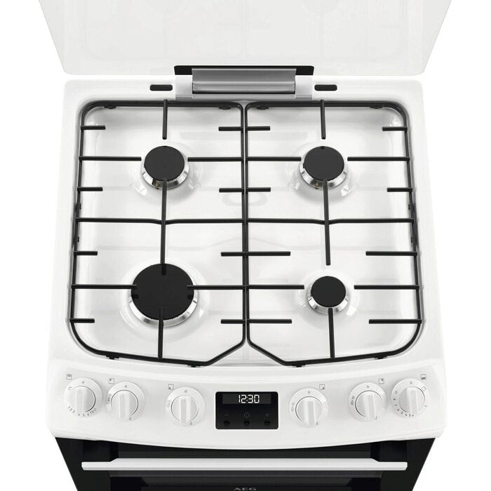 aeg-cgx6130acw-60cm-freestanding-gas-cooker-with-double-oven-in-white-1160046325 AEG CGX6130ACW 60cm Freestanding Gas Cooker with Double Oven in White - Image 3