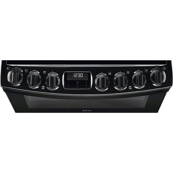 aeg-cib6743acb-6000-series-steam-bake-60cm-freestanding-electric-cooker-with-induction-hob-in-black-black-1159836951 AEG CIB6743ACB 6000 Series Steam Bake 60cm Freestanding Electric Cooker with Induction Hob in Black - Image 3