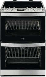 AEG CIB6743ACM 6000 Series Steam Bake 60cm Freestanding Electric Cooker with Induction Hob in Stainless steel