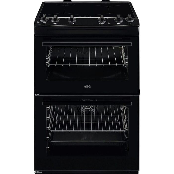 aeg-cix6500abb-5000-series-surround-cook-60cm-freestanding-electric-cooker-with-induction-hob-in-black-black-1159826916 AEG CIX6500ABB 5000 Series Surround Cook 60cm Freestanding Electric Cooker with Induction Hob in Black - Image 1