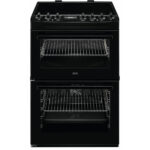 AEG CIX6540ACB Freestanding Electric Cooker Double Oven with Induction Hob Black