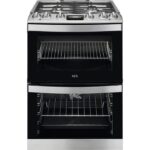 AEG CKB6541ACM 60cm 5000 Series Surround Cook Dual Fuel Freestanding Cooker With Double Oven in Stainless Steel