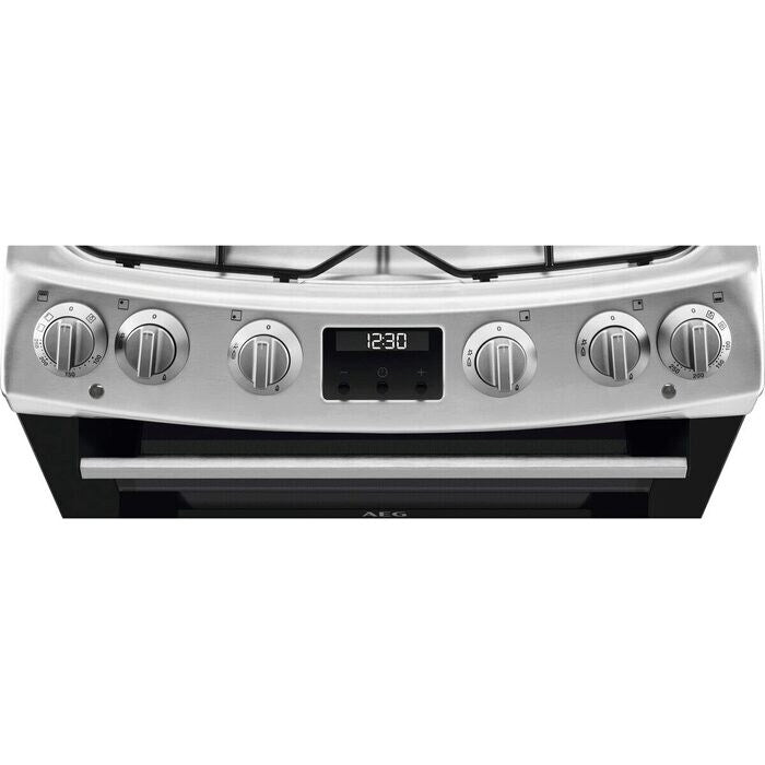 aeg-ckx6540acm-60cm-5000-series-surround-cook-dual-fuel-freestanding-cooker-with-double-oven-in-stainless-steel-silver-1159450113 AEG CKX6540ACM 60cm 5000 Series Surround Cook Dual Fuel Freestanding Cooker With Double Oven in Stainless Steel - Image 3
