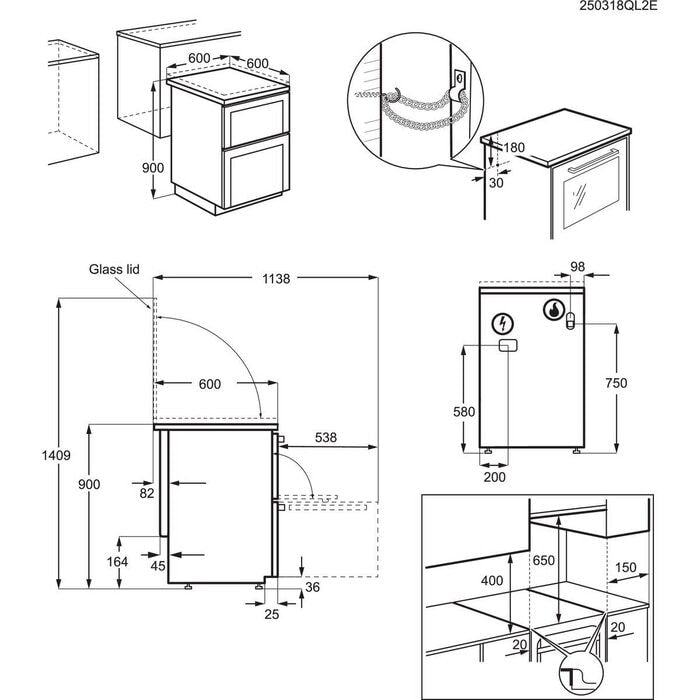 aeg-ckx6540acm-60cm-5000-series-surround-cook-dual-fuel-freestanding-cooker-with-double-oven-in-stainless-steel-silver-1159450117 AEG CKX6540ACM 60cm 5000 Series Surround Cook Dual Fuel Freestanding Cooker With Double Oven in Stainless Steel - Image 7