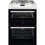 AEG CKX6540ACW 60cm 5000 Series Surround Cook Dual Fuel Freestanding Cooker With Double Oven in White
