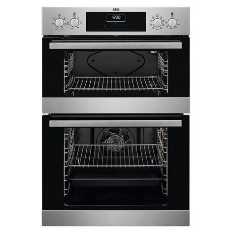 aeg-dex33111em-built-in-electric-double-oven-stainless-steel-1082385115 AEG DEX33111EM Built In Electric Double Oven Stainless Steel - Image 1