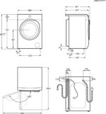 AEG LFR62844B 8kg 1400 Spin Freestanding Washing Machine White - Image 2