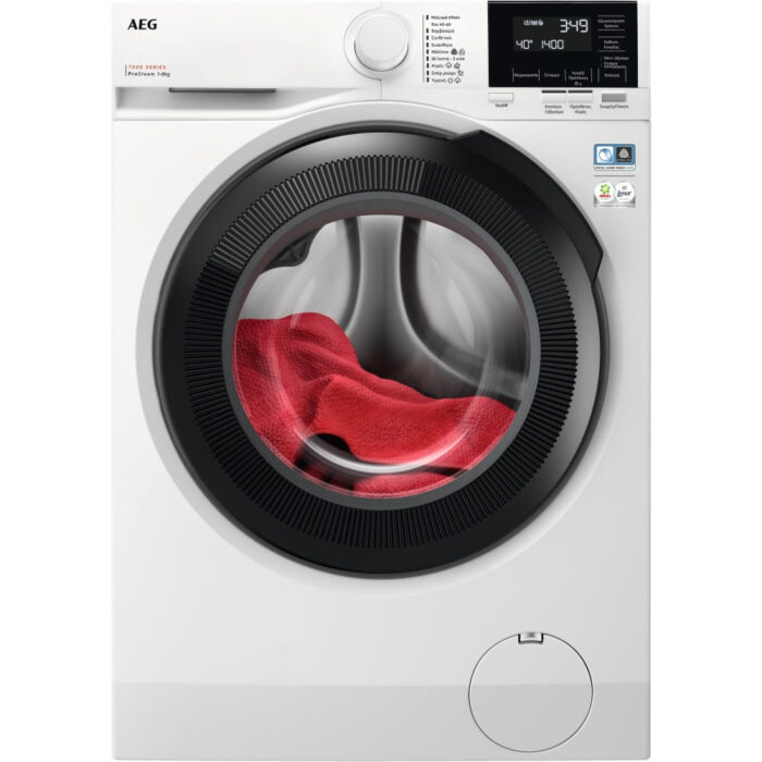 AEG LFR71844B Series 7000 ProSteam 8Kg 1400 Spin Washing Machine White - Image 1