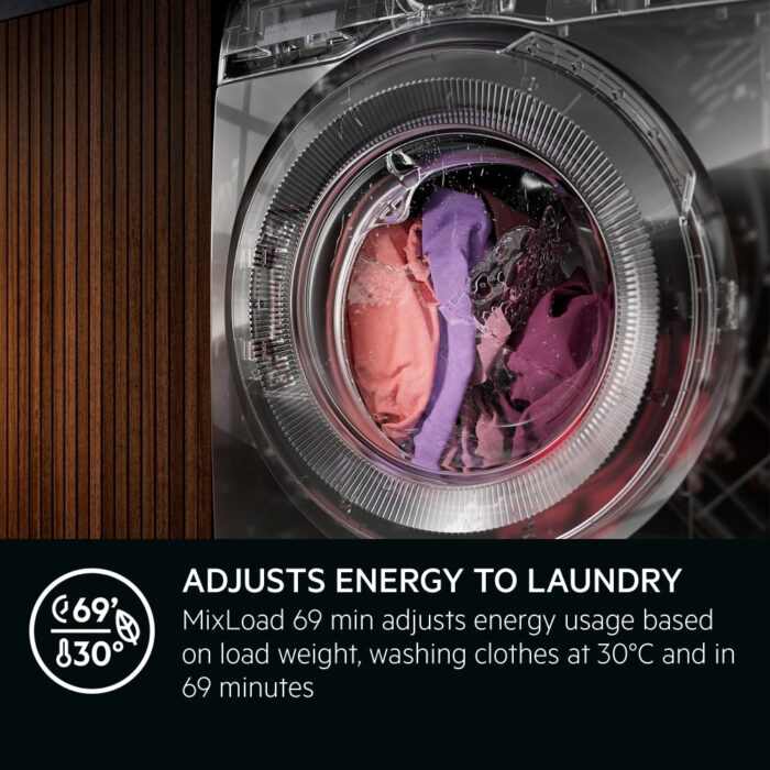 AEG LFR71844B Series 7000 ProSteam 8Kg 1400 Spin Washing Machine White - Image 4