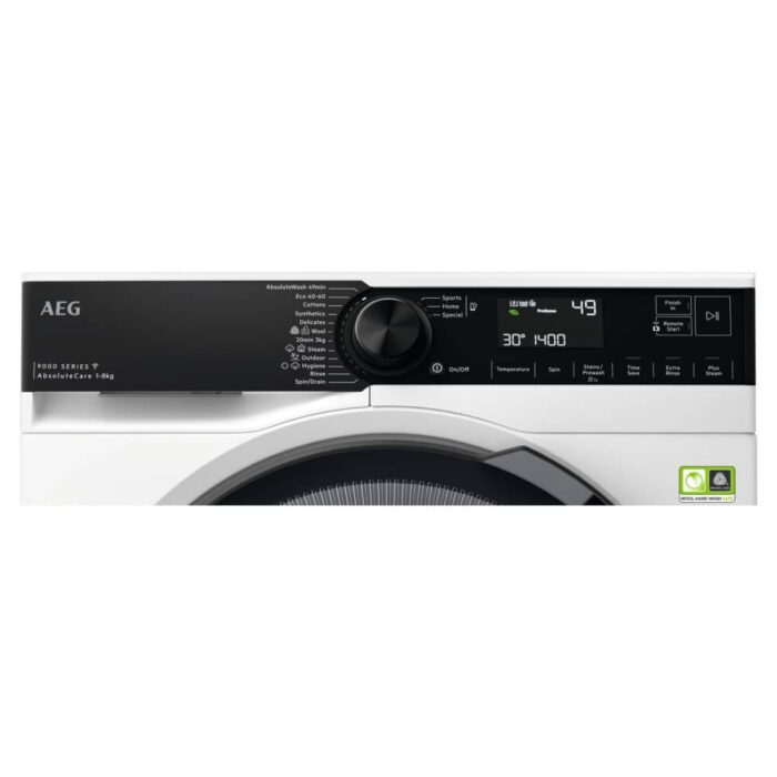 AEG LFR94846WS Series 9000 AbsoluteCare 8kg 1400 Spin Washing Machine White - Image 5