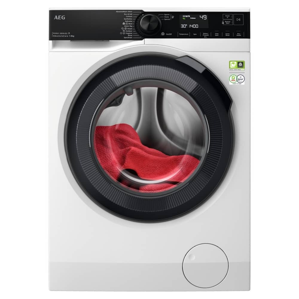 aeg-lfr94846ws-series-9000-absolutecare-8kg-1400-spin-washing-machine-white-1151691222 AEG LFR94846WS Series 9000 AbsoluteCare 8kg 1400 Spin Washing Machine White - Image 1