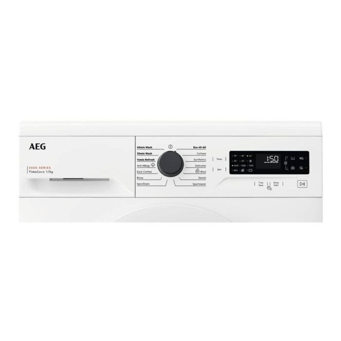 AEG LFX50744B Series 5000 7 kg 1400 rpm Washing Machine White - Image 2
