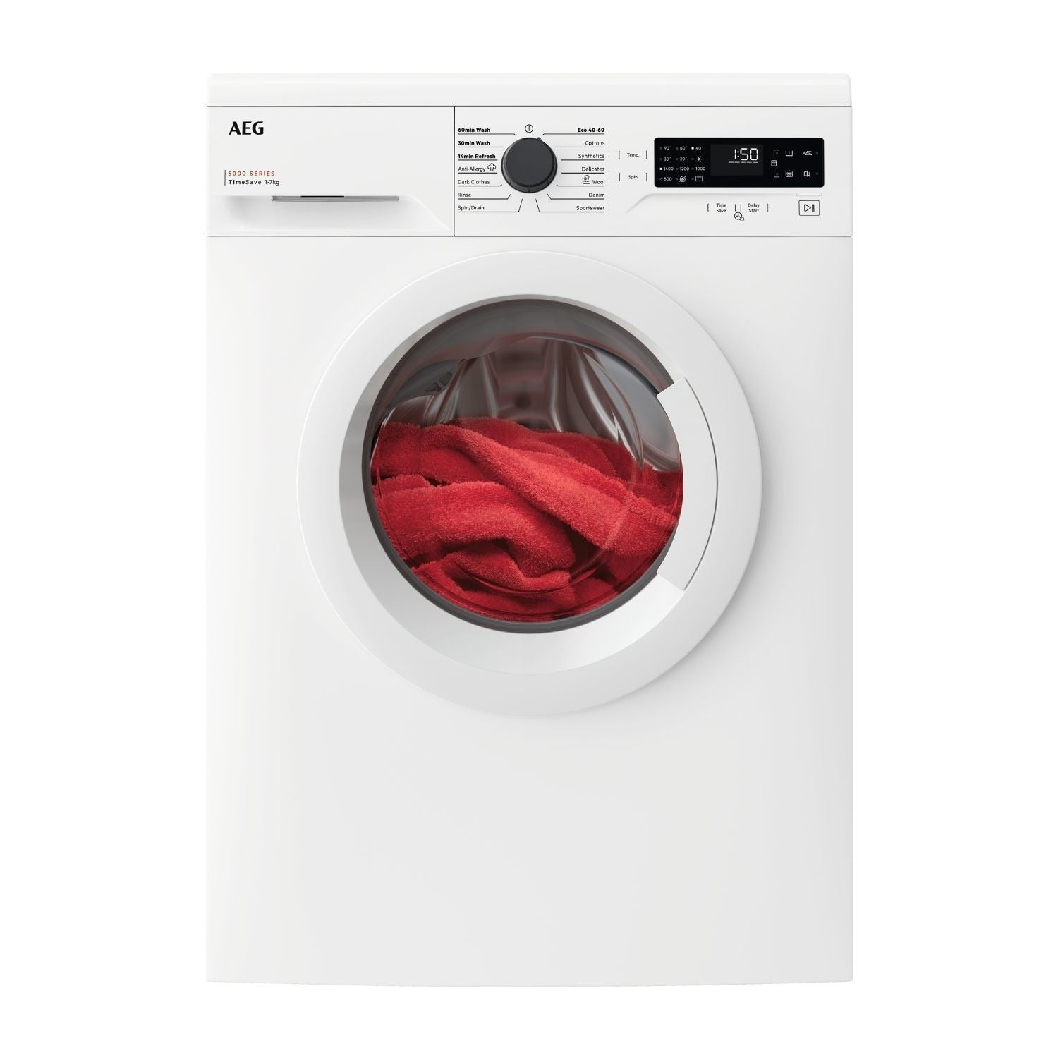 aeg-lfx50744b-series-5000-7-kg-1400-rpm-washing-machine-white-1151958766 AEG LFX50744B Series 5000 7 kg 1400 rpm Washing Machine White - Image 1