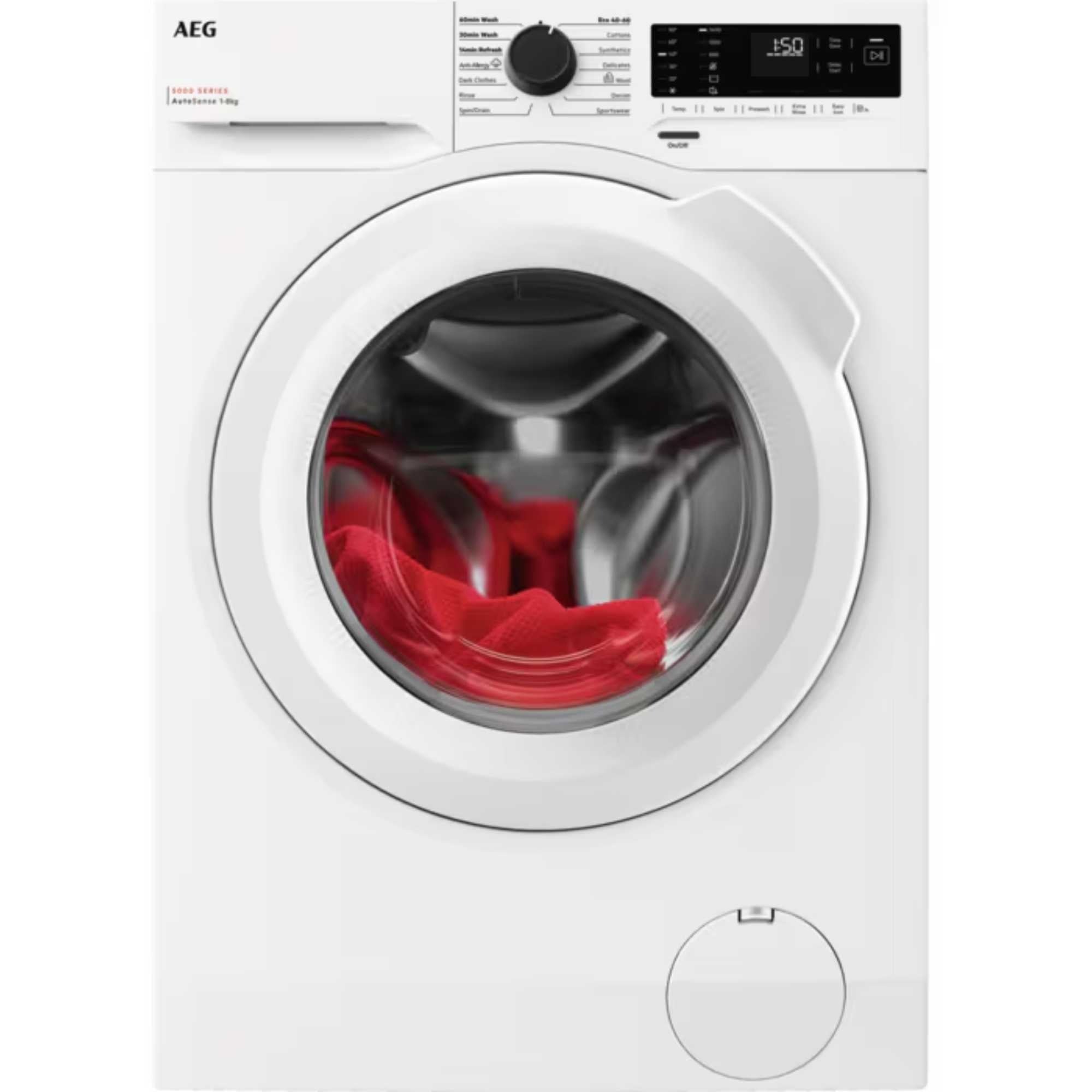 aeg-lfx50842b-5000-series-8-kg-1400-spin-washing-machine-white-1151975793 AEG LFX50842B 5000 Series 8 kg 1400 Spin Washing Machine White - Image 1