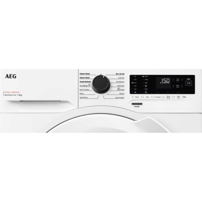 AEG LFX50842B 5000 Series 8 kg 1400 Spin Washing Machine White - Image 2
