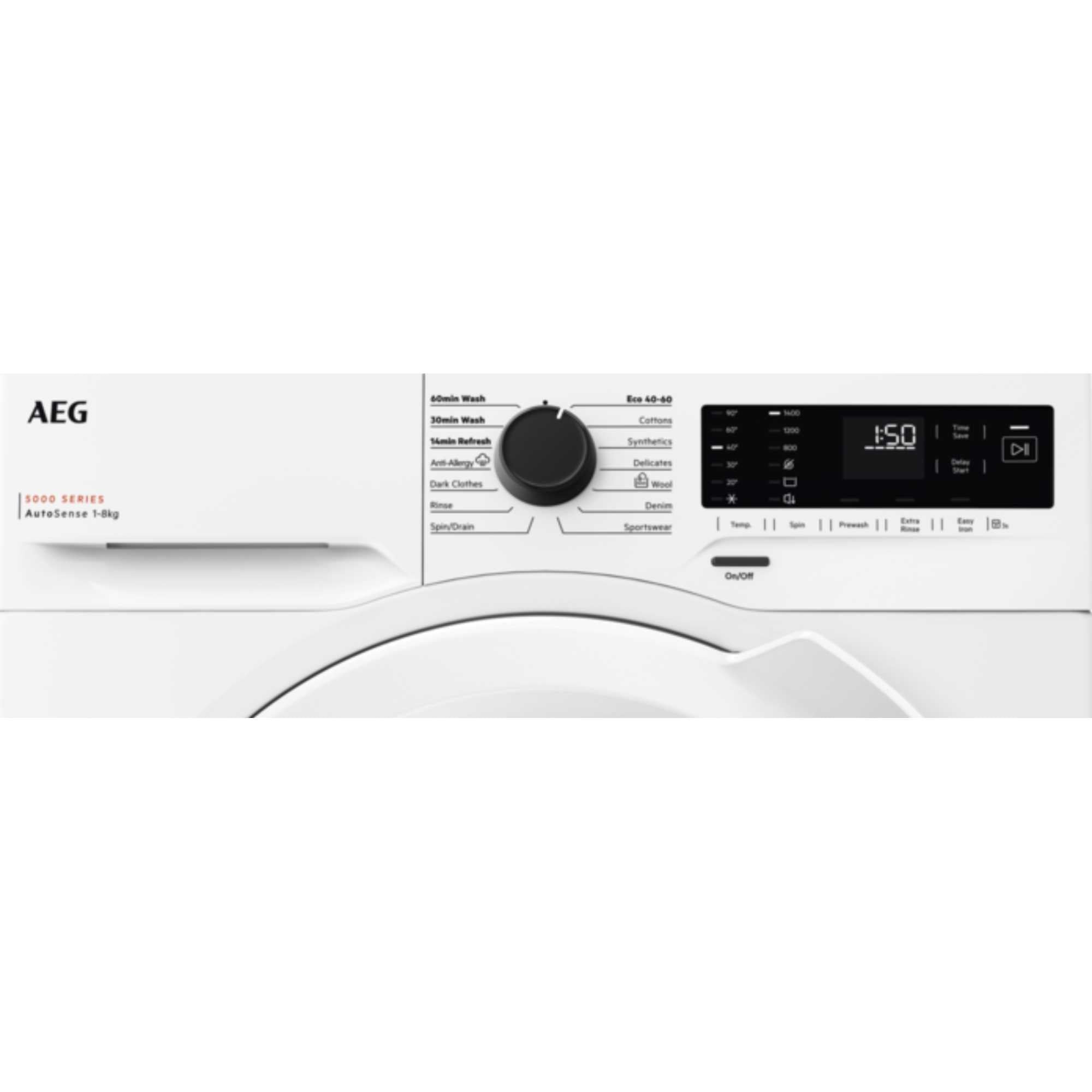 aeg-lfx50842b-5000-series-8-kg-1400-spin-washing-machine-white-1151975794 AEG LFX50842B 5000 Series 8 kg 1400 Spin Washing Machine White - Image 2