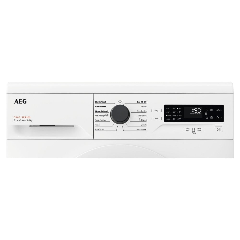 aeg-lfx50844b-series-5000-8-kg-1400-spin-washing-machine-white-1152127978 AEG LFX50844B Series 5000 8 kg 1400 Spin Washing Machine White - Image 2
