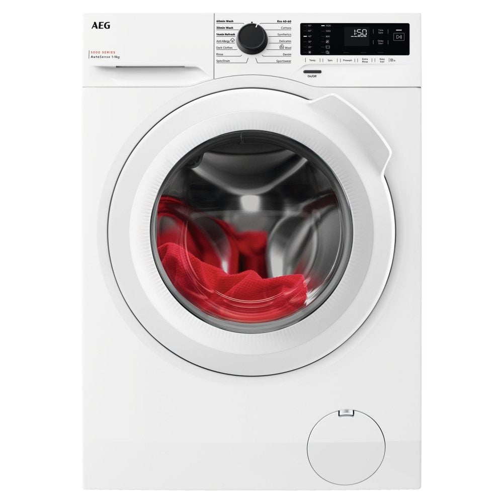 aeg-lfx50942b-series-5000-9-kg-1400-spin-washing-machine-white-1152496128 AEG LFX50942B Series 5000 9 kg 1400 Spin Washing Machine White - Image 1