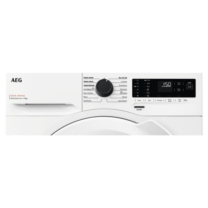 AEG LFX50942B Series 5000 9 kg 1400 Spin Washing Machine White - Image 2
