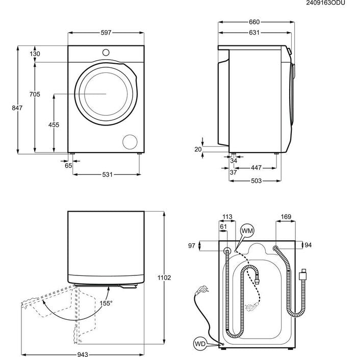 aeg-lwr8516l6ud-11kg-7kg-8000-series-power-care-freestanding-1600rpm-washer-dryer-1176340346 AEG LWR8516L6UD 11kg+7kg 8000 Series Power Care Freestanding 1600rpm Washer Dryer - Image 7