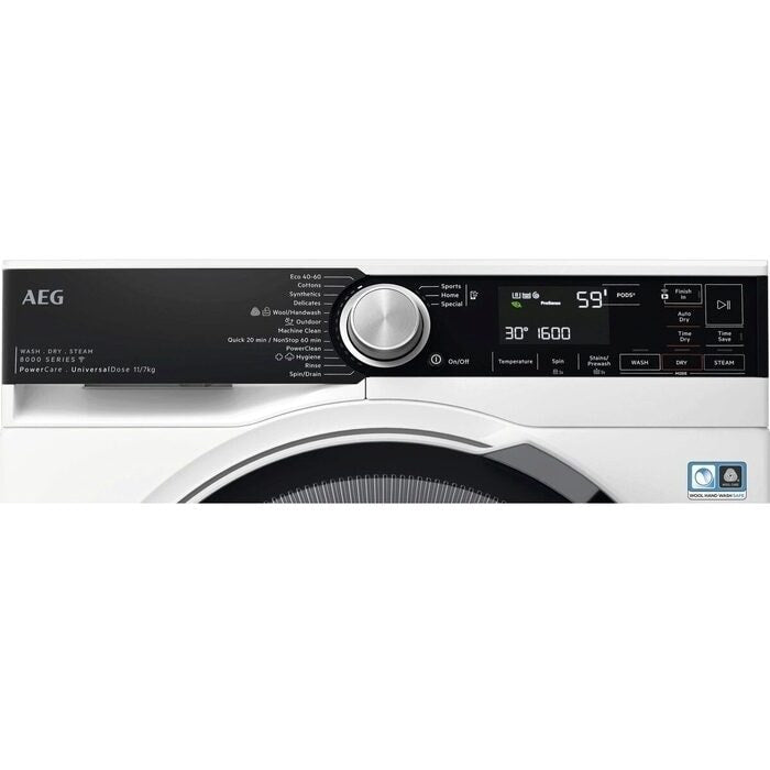aeg-lwr8516l6ud-11kg-7kg-8000-series-power-care-freestanding-1600rpm-washer-dryer-1176340357 AEG LWR8516L6UD 11kg+7kg 8000 Series Power Care Freestanding 1600rpm Washer Dryer - Image 2