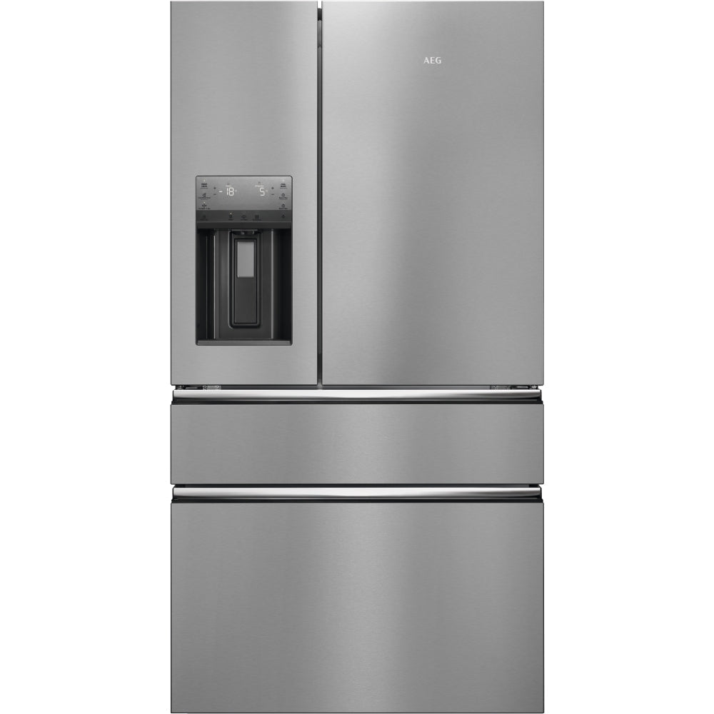 aeg-rmb954e9vx-series-9000-freestanding-plumbed-in-american-fridge-freezer-stainless-steel-1146200819 AEG RMB954E9VX Series 9000 Freestanding Plumbed-In American Fridge Freezer Stainless Steel - Image 1